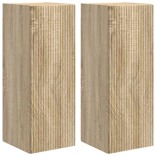TV Wall Cabinet 2 pcs Sonoma Engineered Wood