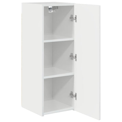 TV Wall Cabinet Gloss White 30 x 31 x 80 cm Engineered Wood