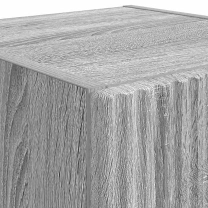 TV Wall Cabinet Grey Sonoma 30 x 31 x 80 cm Engineered Wood