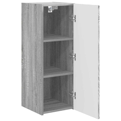 TV Wall Cabinet Grey Sonoma 30 x 31 x 80 cm Engineered Wood