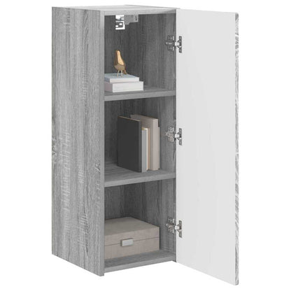 TV Wall Cabinet Wall-mounted 2 pcs Grey Sonoma 30 x 31 x 80 cm