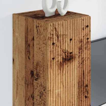 TV Wall Cabinet 2 pcs Old Wood 30 x 31 x 80 cm Engineered Wood