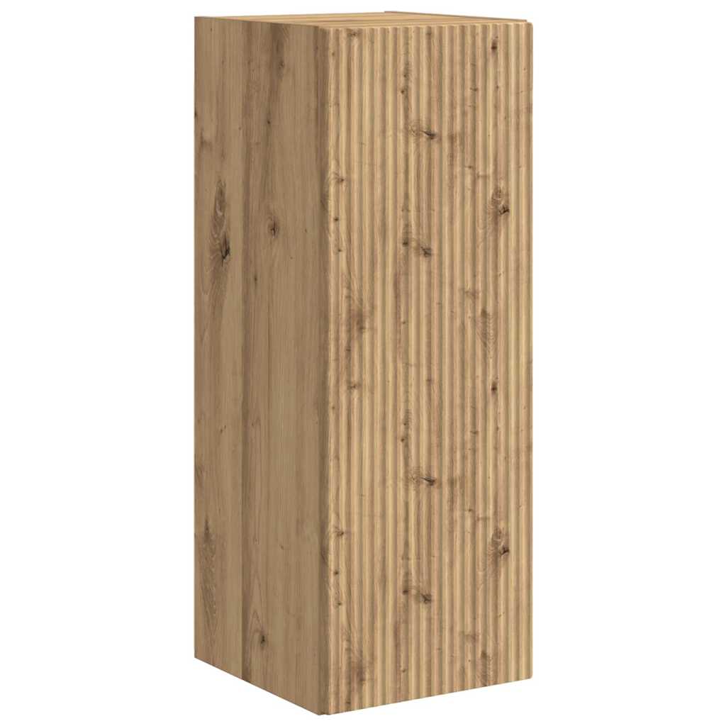 TV Wall Cabinet 2 pcs Artisian Oak Engineered Wood