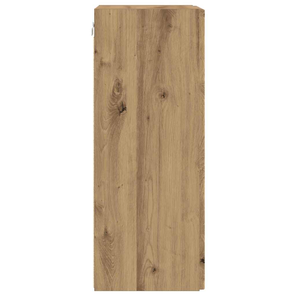 TV Wall Cabinet 2 pcs Artisian Oak Engineered Wood