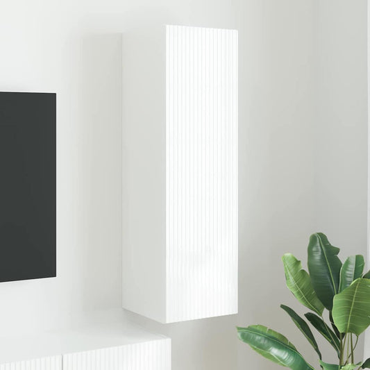 TV Wall Cabinet 30 x 31 x 100 cm White Engineered Wood