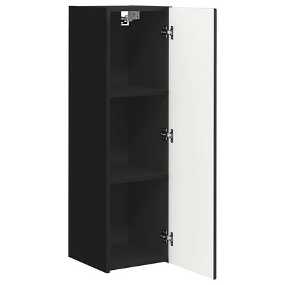 TV Wall Cabinet Black 30 x 31 x 100 cm Engineered Wood