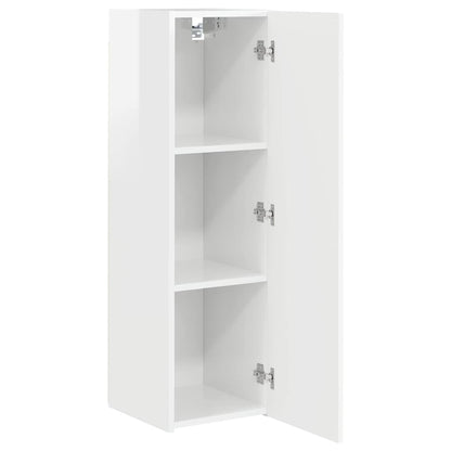 TV Wall Cabinet Gloss White 30 x 31 x 100 cm Engineered Wood