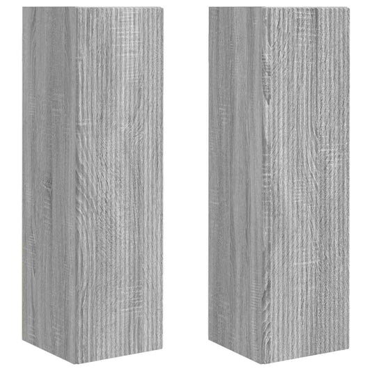 TV Wall Cabinet 2 pcs Grey Sonoma Engineered Wood