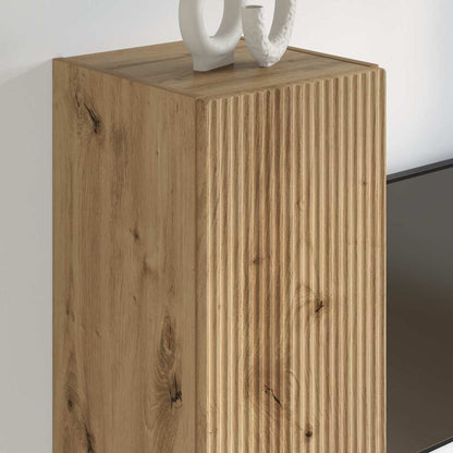 TV Wall Cabinet 2 pcs Artisian Oak Engineered Wood