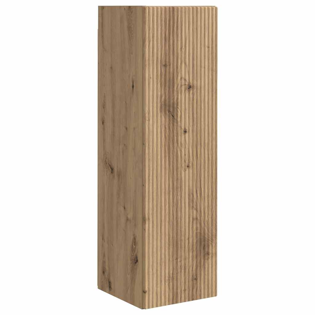 TV Wall Cabinet 2 pcs Artisian Oak Engineered Wood