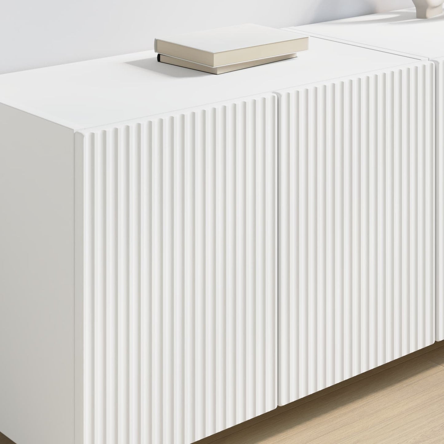 TV Wall Cabinet White 59.5 x 31 x 40 cm Engineered Wood