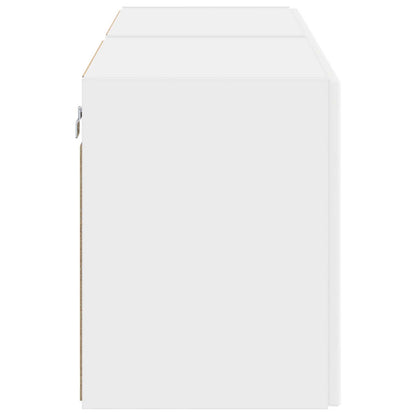 TV Wall Cabinet 2 pcs White 59.5 x 31 x 40 cm Engineered Wood