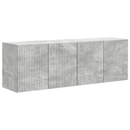 TV Wall Cabinet 2 pcs Concrete Grey 59.5 x 31 x 40 cm