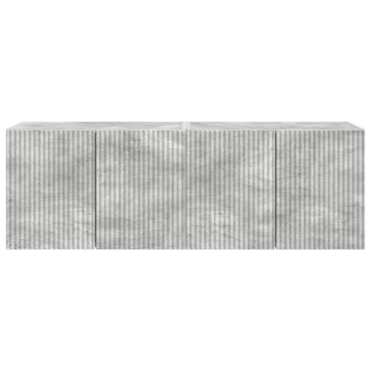 TV Wall Cabinet 2 pcs Concrete Grey 59.5 x 31 x 40 cm