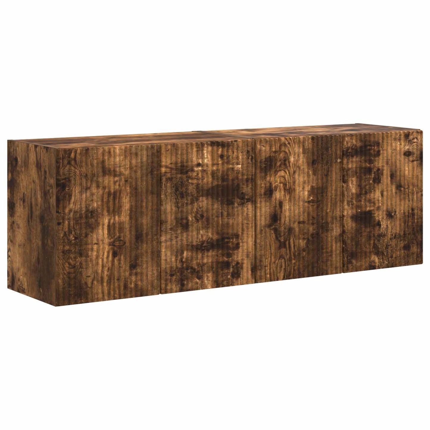 TV Wall Cabinet Wall-mounted 2 pcs Smoked Oak 59.5 x 31 x 40 cm