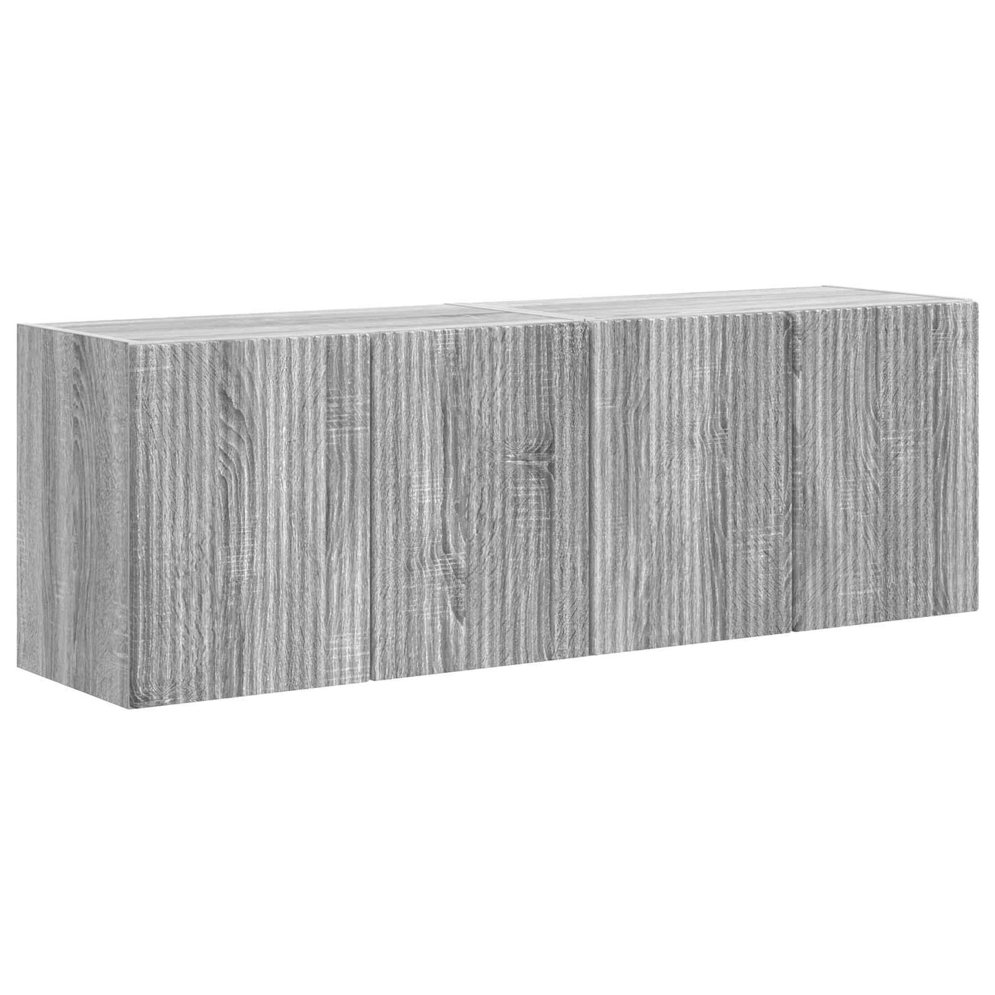 TV Wall Cabinet 2 pcs Grey Sonoma 59.5 x 31 x 40 cm