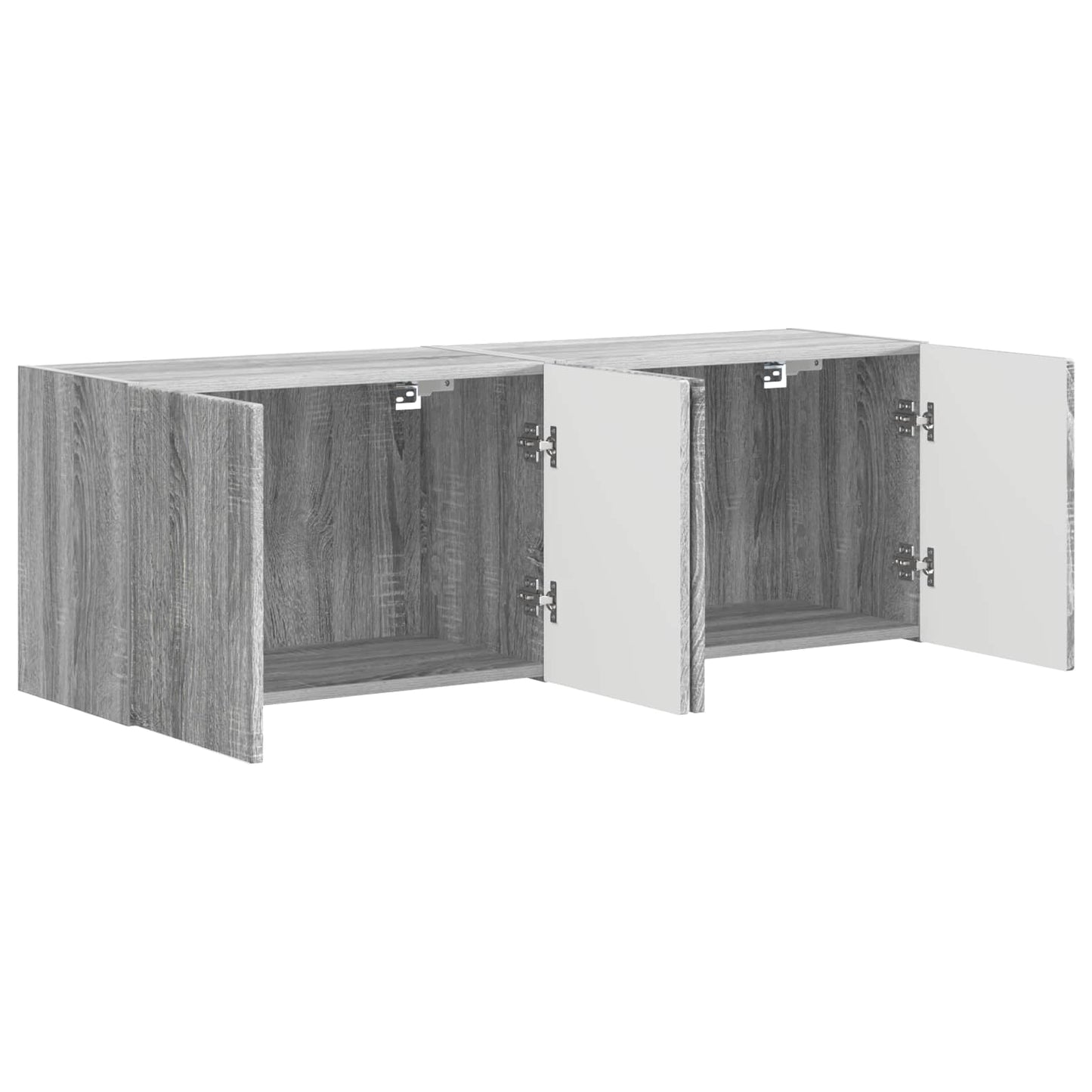 TV Wall Cabinet 2 pcs Grey Sonoma 59.5 x 31 x 40 cm