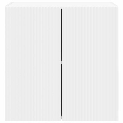 TV Wall Cabinet 59.5 x 31 x 60 cm White Engineered Wood