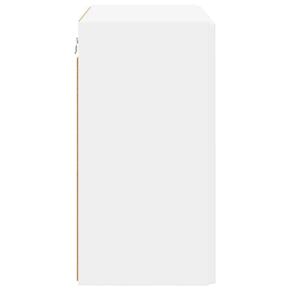 TV Wall Cabinet 59.5 x 31 x 60 cm White Engineered Wood