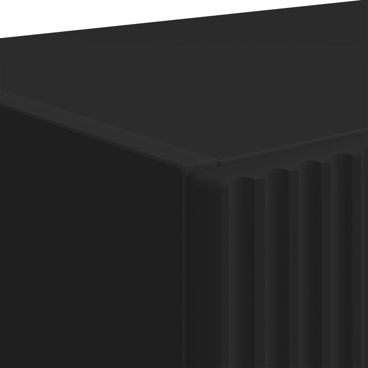 TV Wall Cabinet 59.5 x 31 x 60 cm Black Engineered Wood