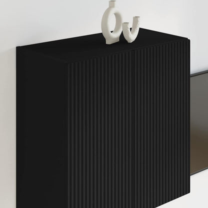 TV Wall Cabinet Black 59.5 x 31 x 60 cm Engineered Wood