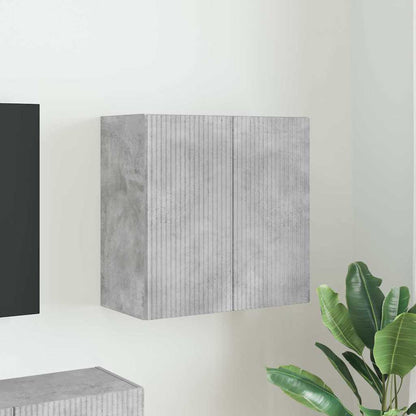 TV Wall Cabinet Concrete Grey 59.5 x 31 x 60 cm Engineered Wood