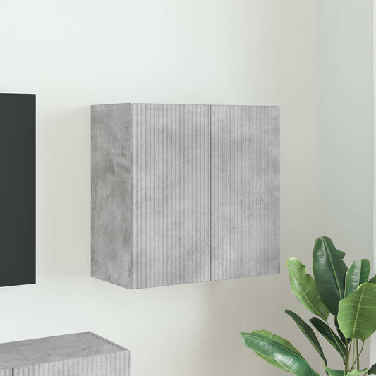 TV Wall Cabinet 59.5 x 31 x 60 cm Concrete Grey Engineered Wood