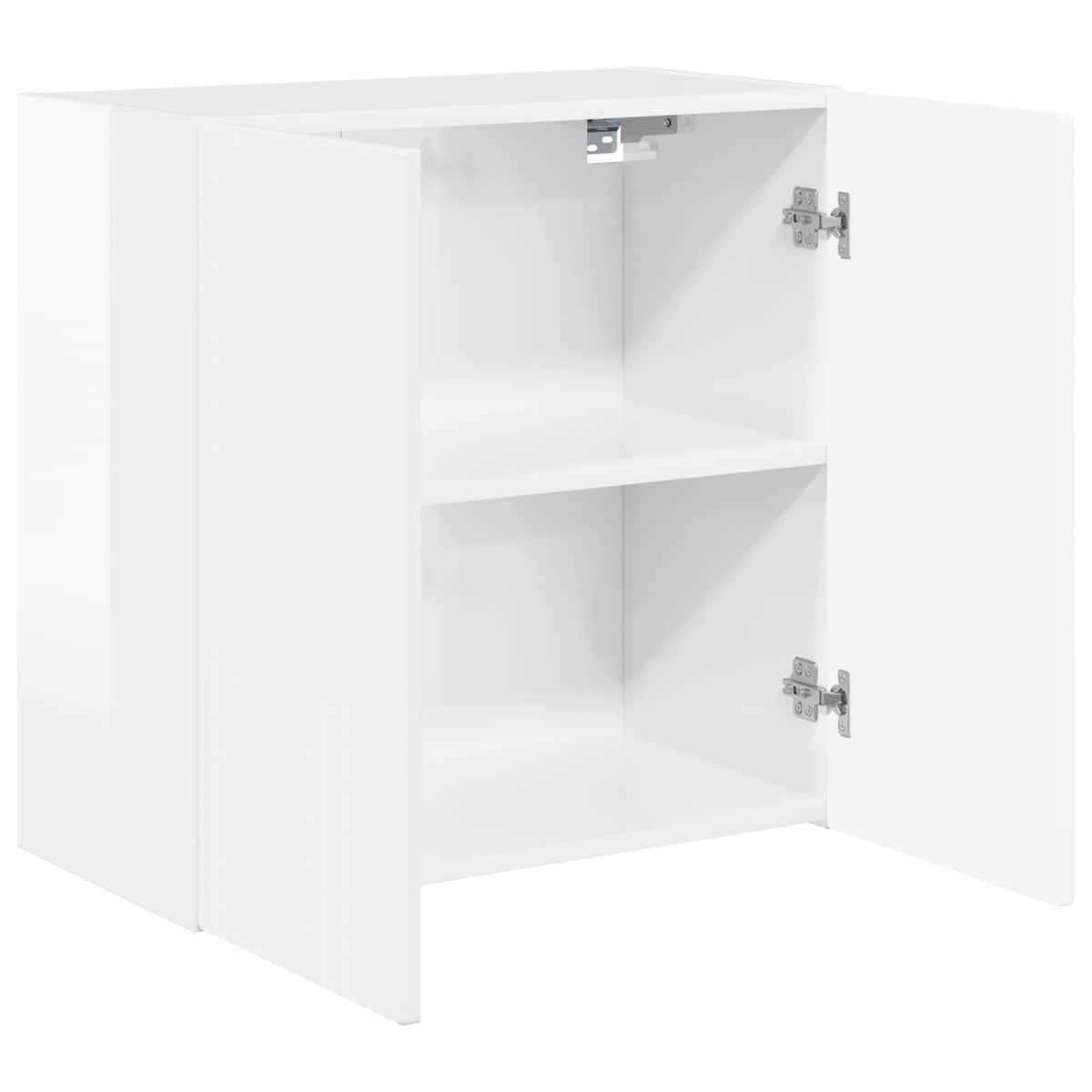 TV Wall Cabinet 59.5 x 31 x 60 cm High Gloss White