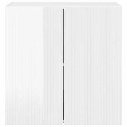 TV Wall Cabinet 59.5 x 31 x 60 cm High Gloss White