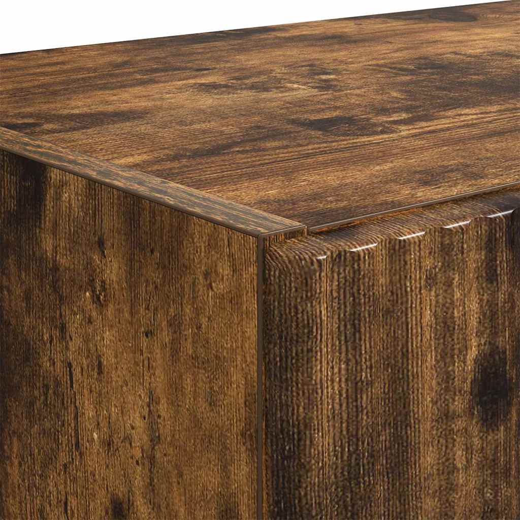 TV Wall Cabinet Smoked Oak 59.5 x 31 x 60 cm Engineered Wood
