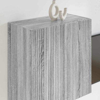 TV Wall Cabinet Grey Sonoma 59.5 x 31 x 60 cm Engineered Wood