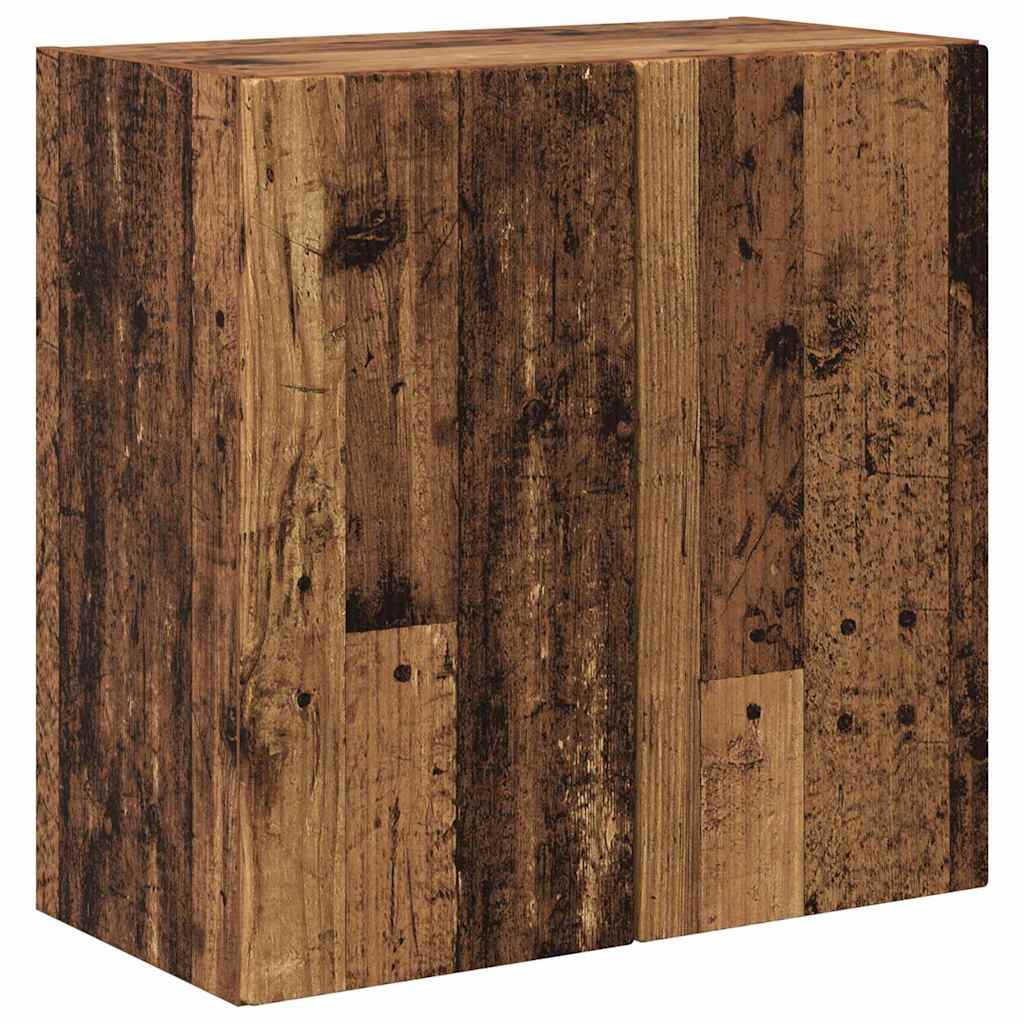 TV Wall Cabinet Old Wood 59.5 x 31 x 60 cm Engineered Wood