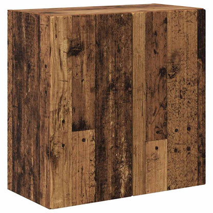 TV Wall Cabinet Old Wood 59.5 x 31 x 60 cm Engineered Wood