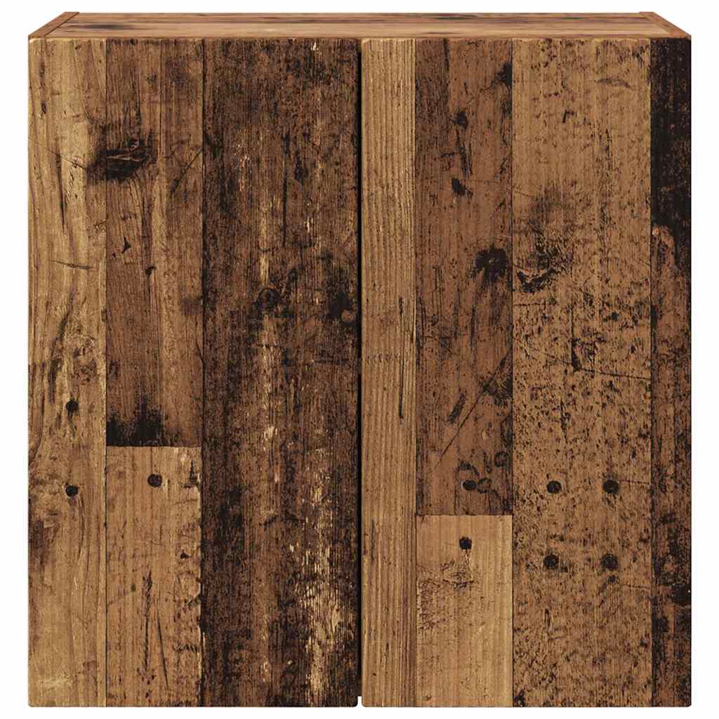 TV Wall Cabinet Old Wood 59.5 x 31 x 60 cm Engineered Wood