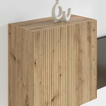 TV Wall Cabinet Artisan Oak 59.5 x 31 x 60 cm Engineered Wood