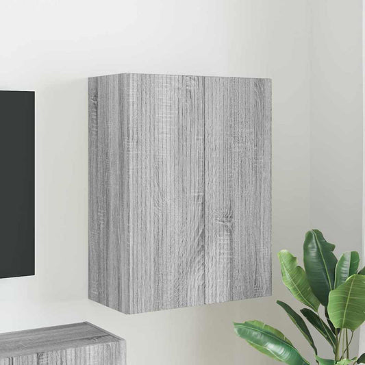 TV Wall Cabinet 59.5 x 31 x 80 cm Grey Sonoma Engineered Wood