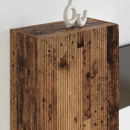 TV Wall Cabinet Old Wood 59.5 x 31 x 80 cm Engineered Wood