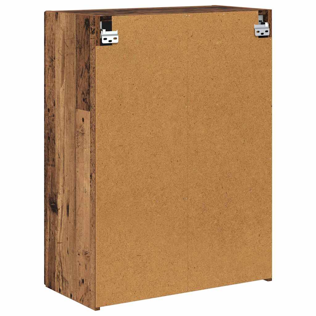 TV Wall Cabinet Old Wood 59.5 x 31 x 80 cm Engineered Wood