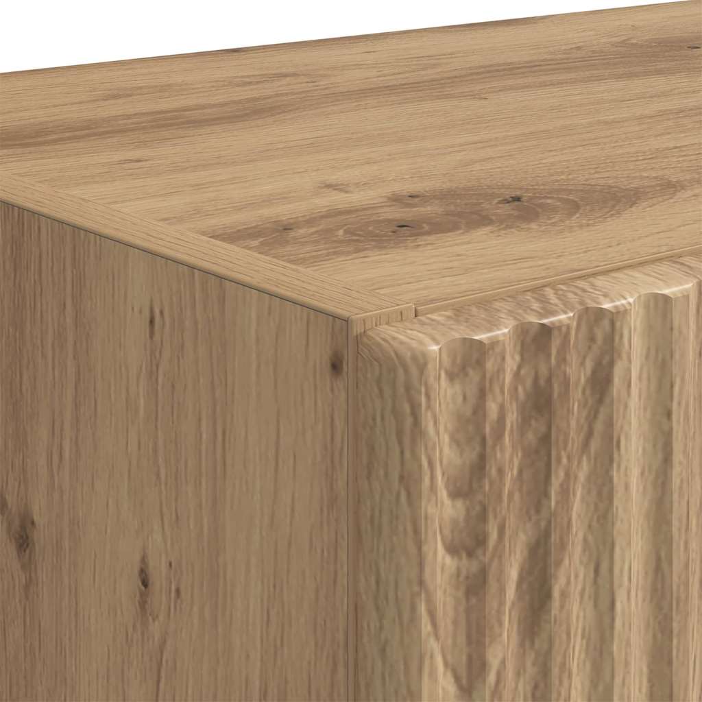 TV Wall Cabinet Artisan Oak 59.5 x 31 x 80 cm Engineered Wood