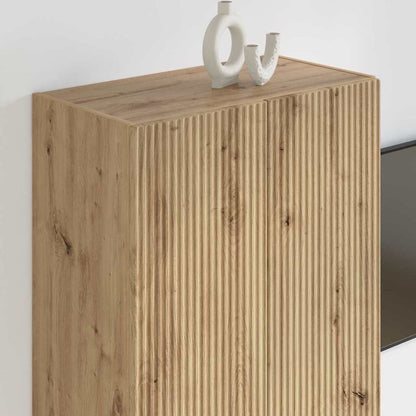 TV Wall Cabinet Artisan Oak 59.5 x 31 x 80 cm Engineered Wood