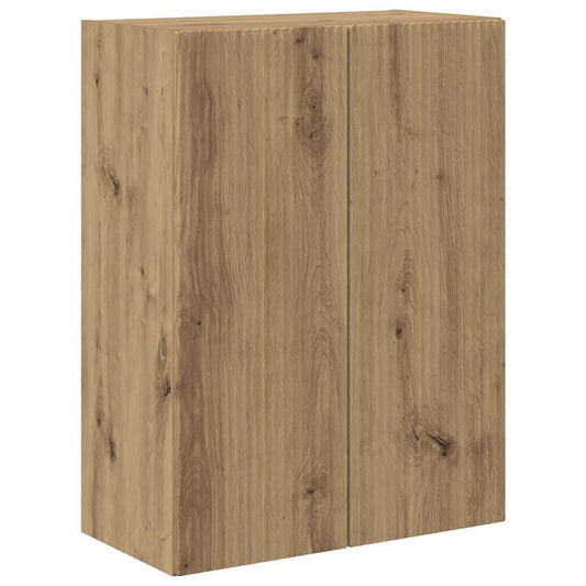 TV Wall Cabinet 59.5 x 31 x 80 cm Artisan Oak Engineered Wood