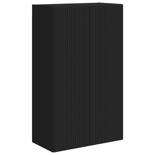 TV Wall Cabinet 59.5 x 31 x 100 cm Black Engineered Wood