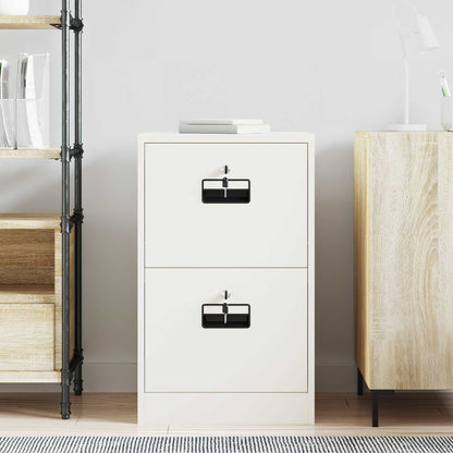 File Cabinet White 45.5 x 42 x 74.5 cm Cold-Rolled Steel