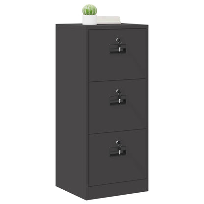 File Cabinet Black 45.5 x 42 x 106.5 cm Cold-Rolled Steel