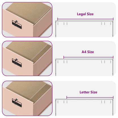 File Cabinet Pink 45.5 x 42 x 106.5 cm Cold-Rolled Steel
