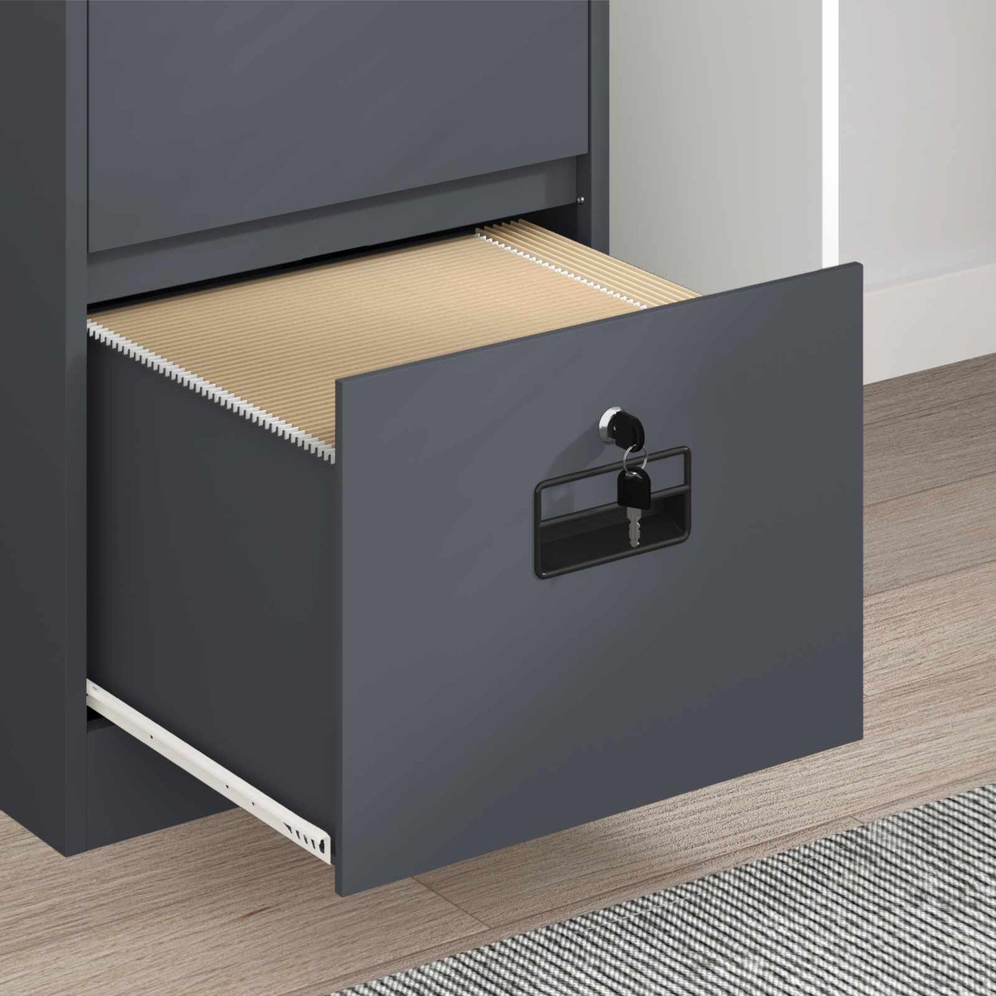 File Cabinet Anthracite 45.5 x 42 x 106.5 cm Cold-Rolled Steel