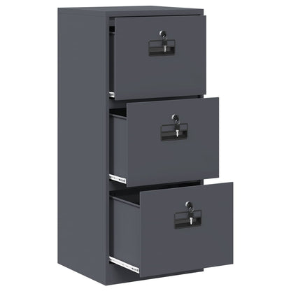 File Cabinet Anthracite 45.5 x 42 x 106.5 cm Cold-Rolled Steel