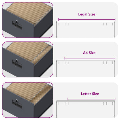 File Cabinet Anthracite 45.5 x 42 x 106.5 cm Cold-Rolled Steel