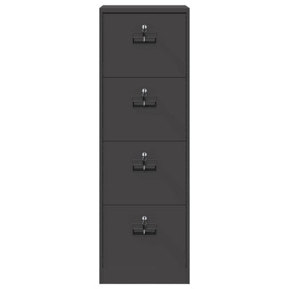 File Cabinet Black 45.5 x 42 x 139 cm Cold-Rolled Steel