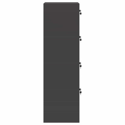 File Cabinet Black 45.5 x 42 x 139 cm Cold-Rolled Steel